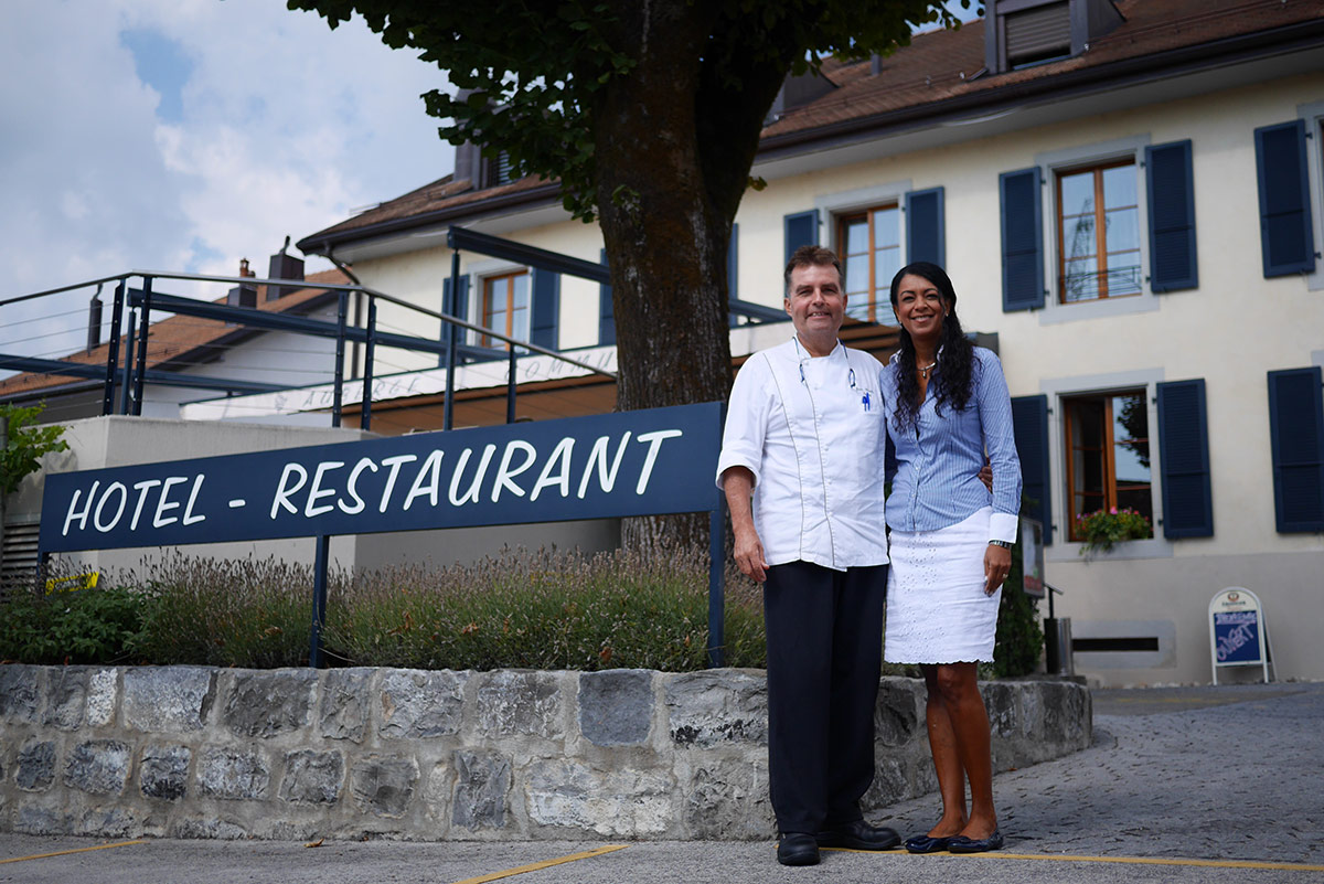 Repas Saveurs Automnales Auberge de Gilly - Domaine de Chantegrive Jean-Claude et Marisa Volery